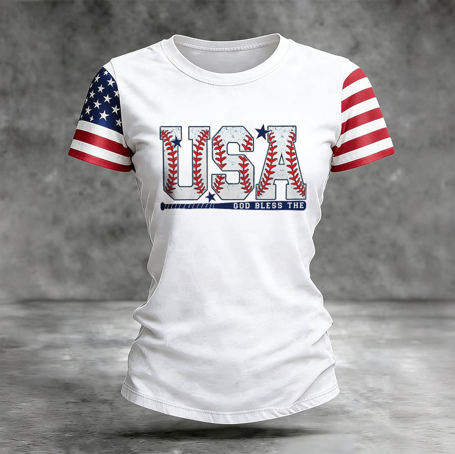USA World Baseball Classic T-Shirt Team USA Baseball Score Merchandise Fan Gear