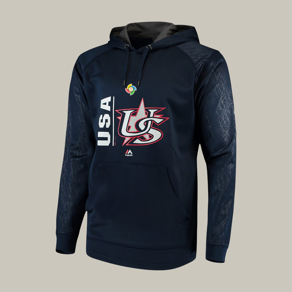USA World Baseball Classic Team Icon Hoodie Game Day Clothing Sport Fan Gear