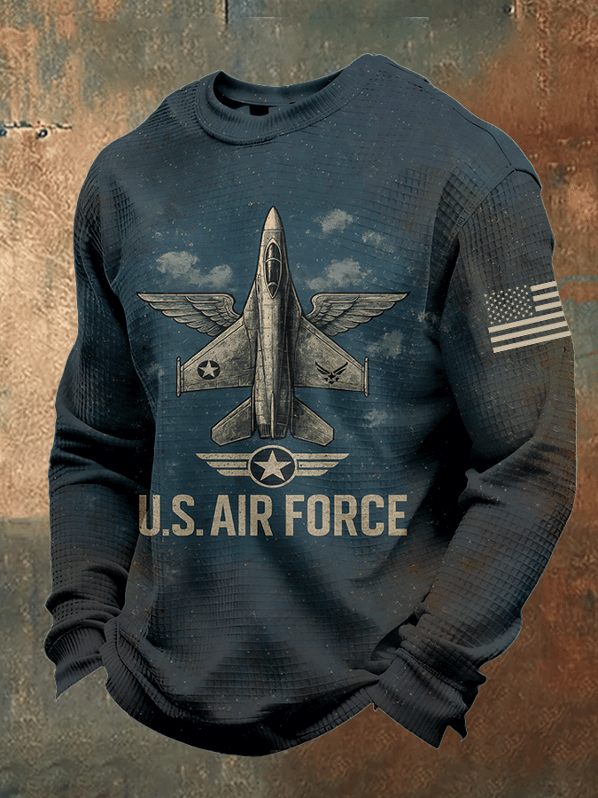 USAF 250Th Anniversary Vintage Sweatshirt American Flag Apparel Gifts For Air Force Veterans