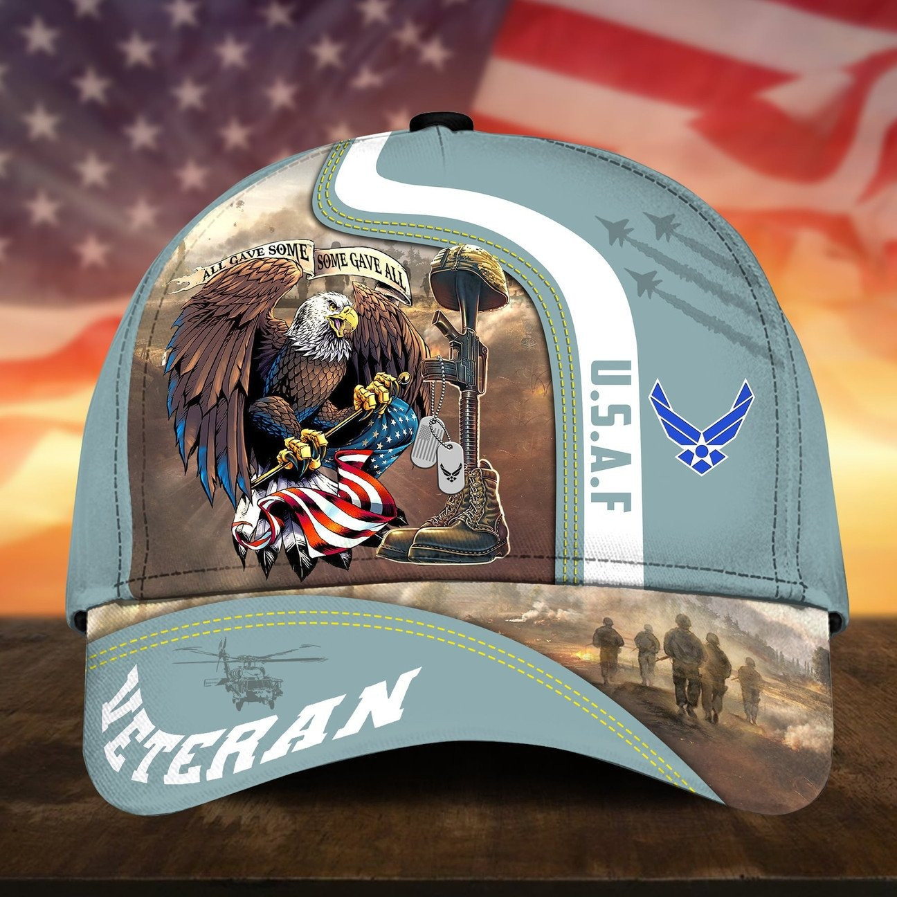 USAF Cap Bald Eagle All Gave Some Gift for Proud Military On Veterans Day