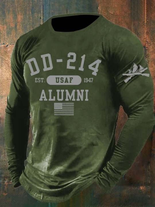 USAF DD-214 Alumni Long Sleeve Shirt Proud 1947 U.S Air Force Merch Best Enthusiasts Clothing