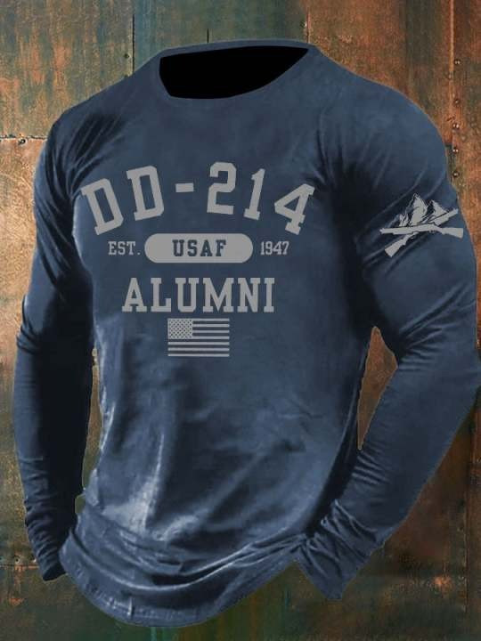USAF DD-214 Alumni Long Sleeve Shirt Proud 1947 U.S Air Force Merch Best Enthusiasts Clothing