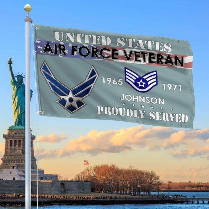 USAF Grommet Flag 2 Custom Gift for Air Force Veteran Armed Forces Day Veterans Day