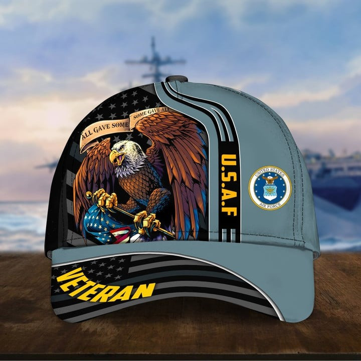 USAF Veteran Patriotic All Gave Some With Eagle Cap Perfect Gift For Military Appreciation on Veterans Day