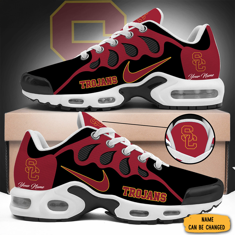 USC Trojans 2025 New Custom USC Trojans Nike Air Max Plus Sneakers Merchandise Shoes Best Gifts For Fans