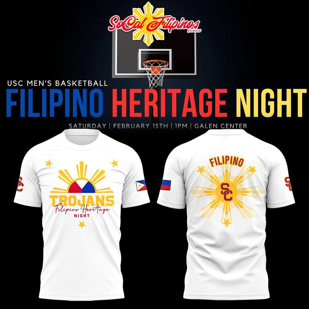 USC Trojans Filipino Heritage Night White Shirt Filipino Trojans Fans Gifts