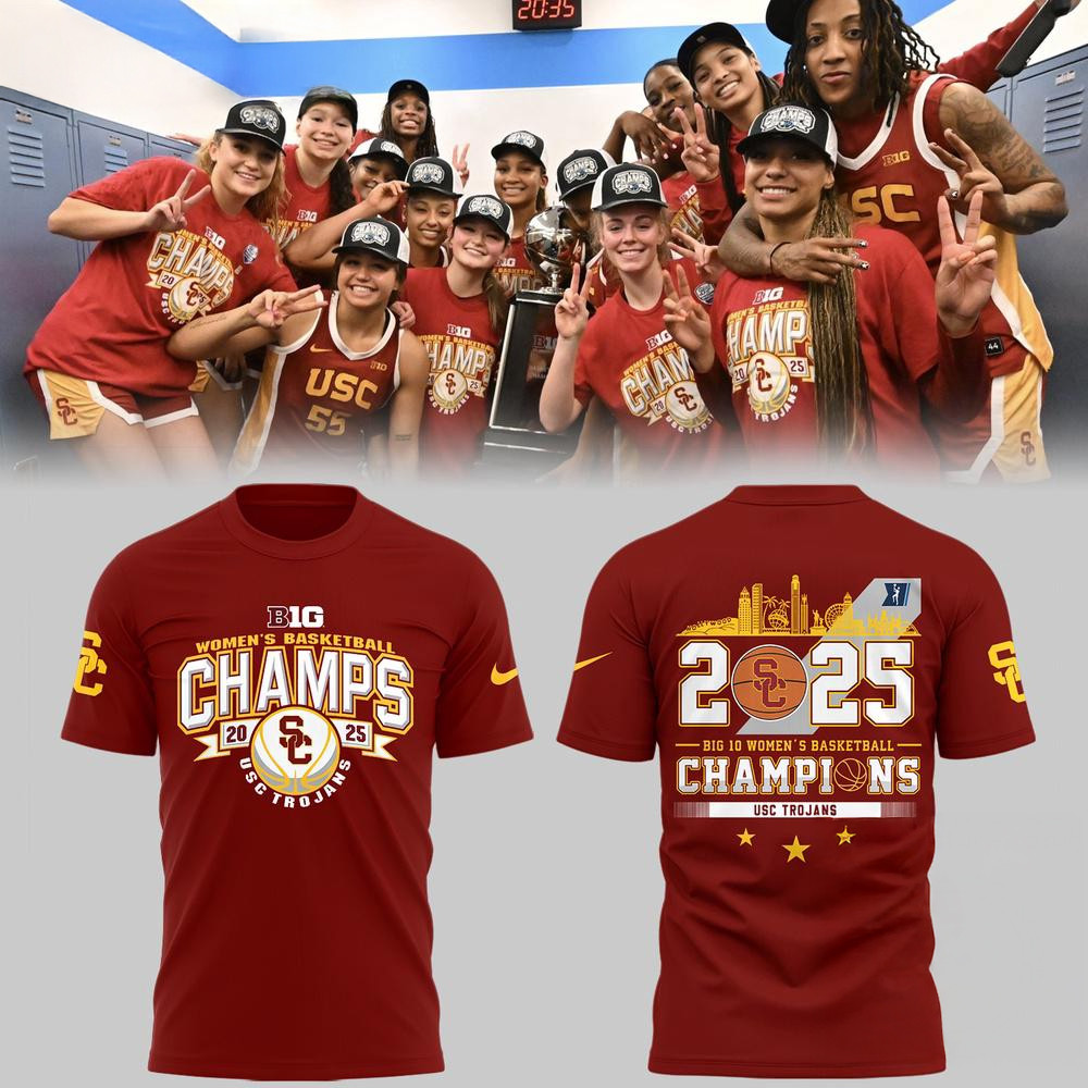 USC Trojans Women's Basketball 2025 Champions Shirt Cool Gifts For Basketball Fans