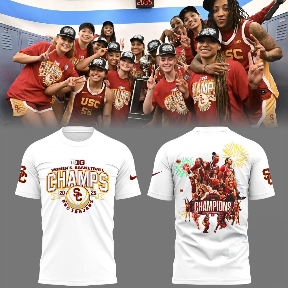 USC Trojans Women's Basketball 2025 Champions Team Graphics Design Shirt Gifts For Fans