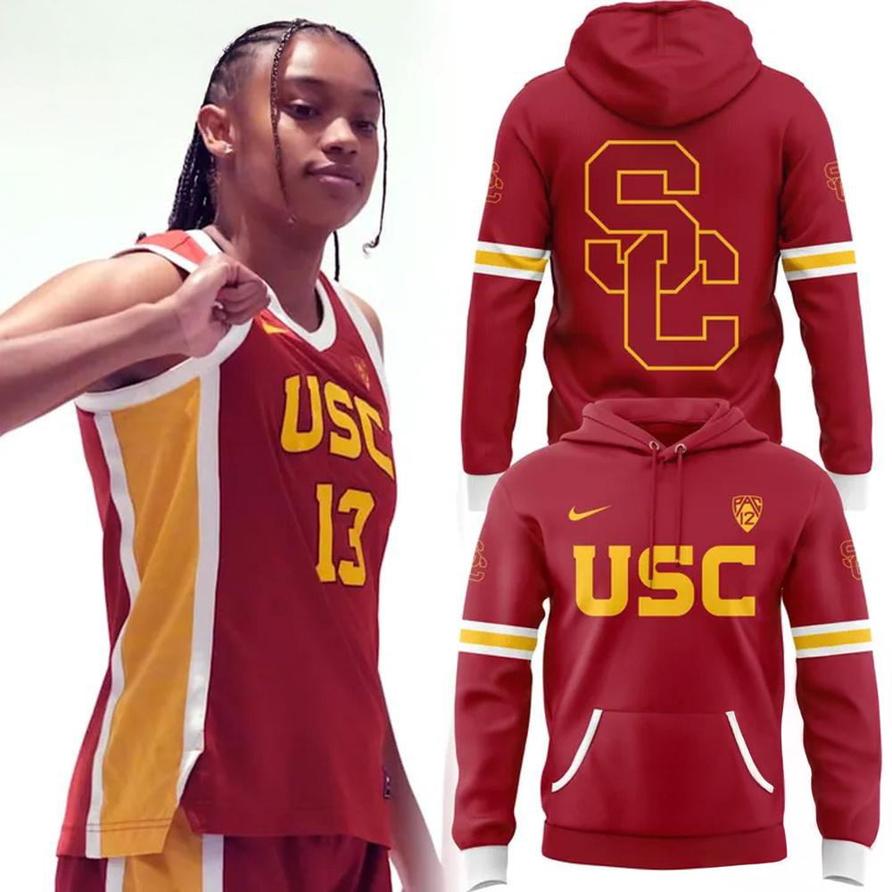 USC Trojans Women's Basketball 2025 Hoodie Basketball Fan Gift Ideas