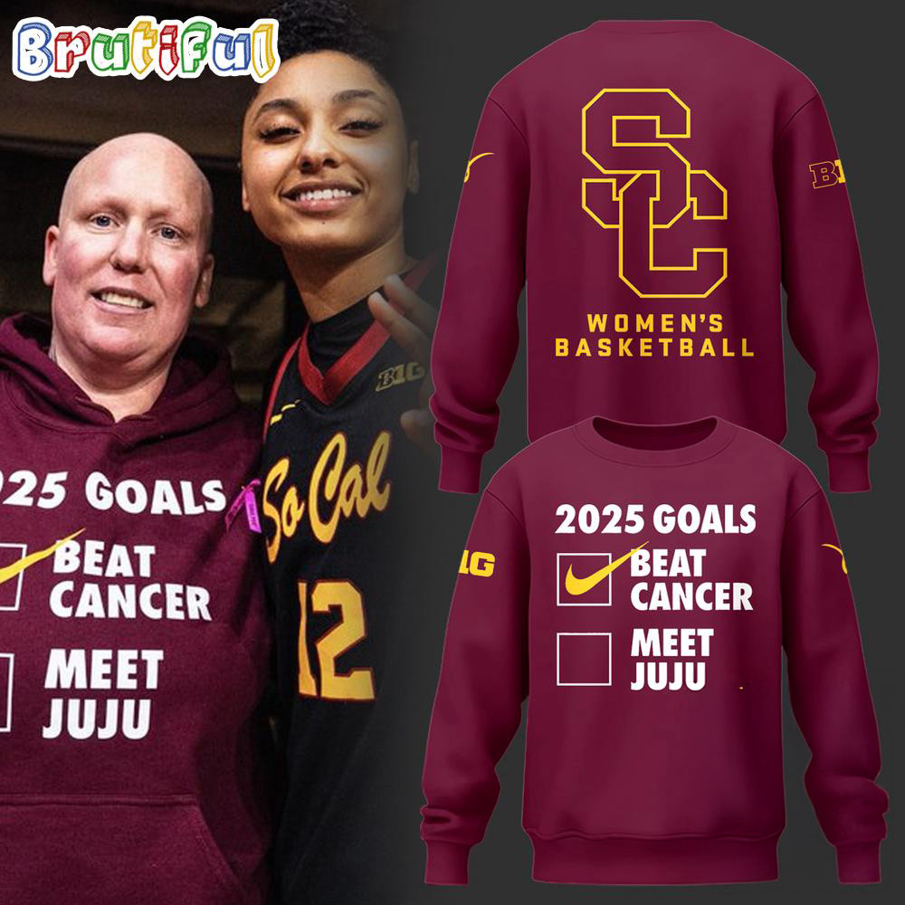 USC Trojans Women's Basketball Beat Cancer Sweatshirt Best Gifts For Basketball Lovers