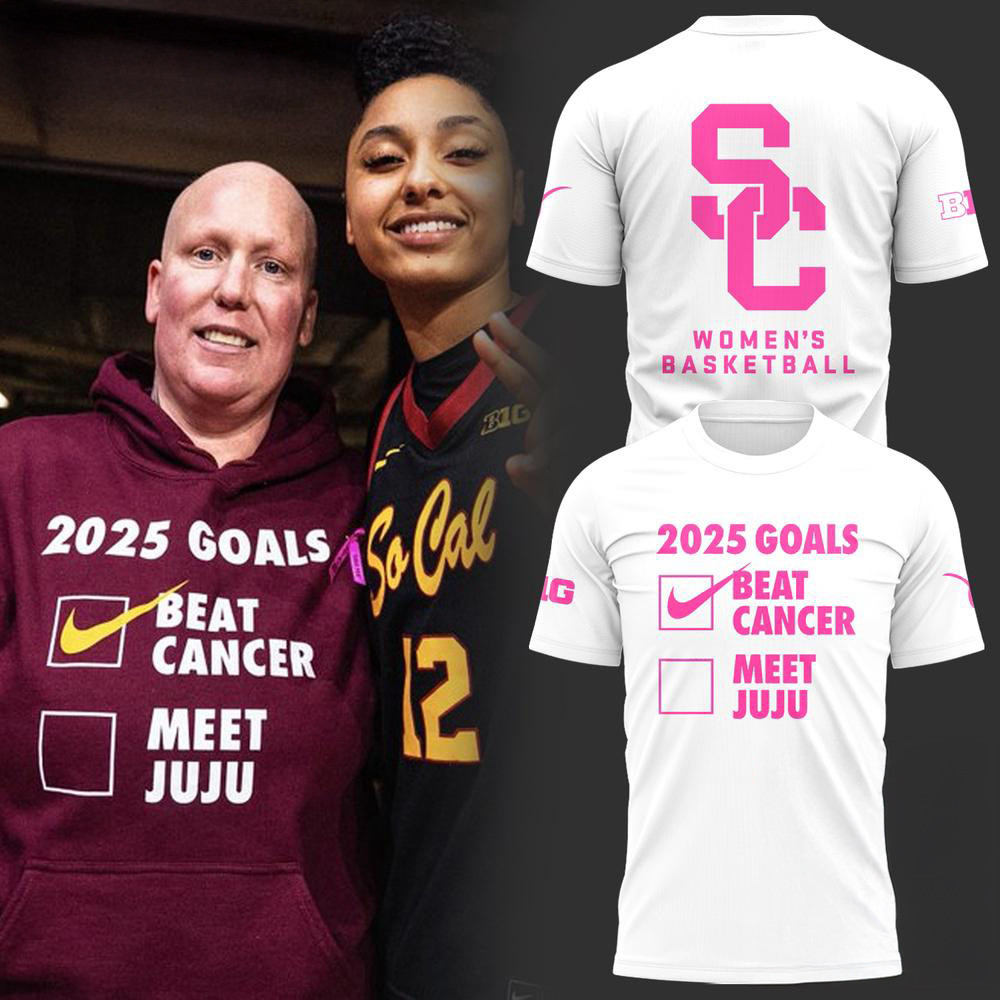 USC Trojans Women's Basketball Beat Cancer White Shirt Basketball Lovers Gifts