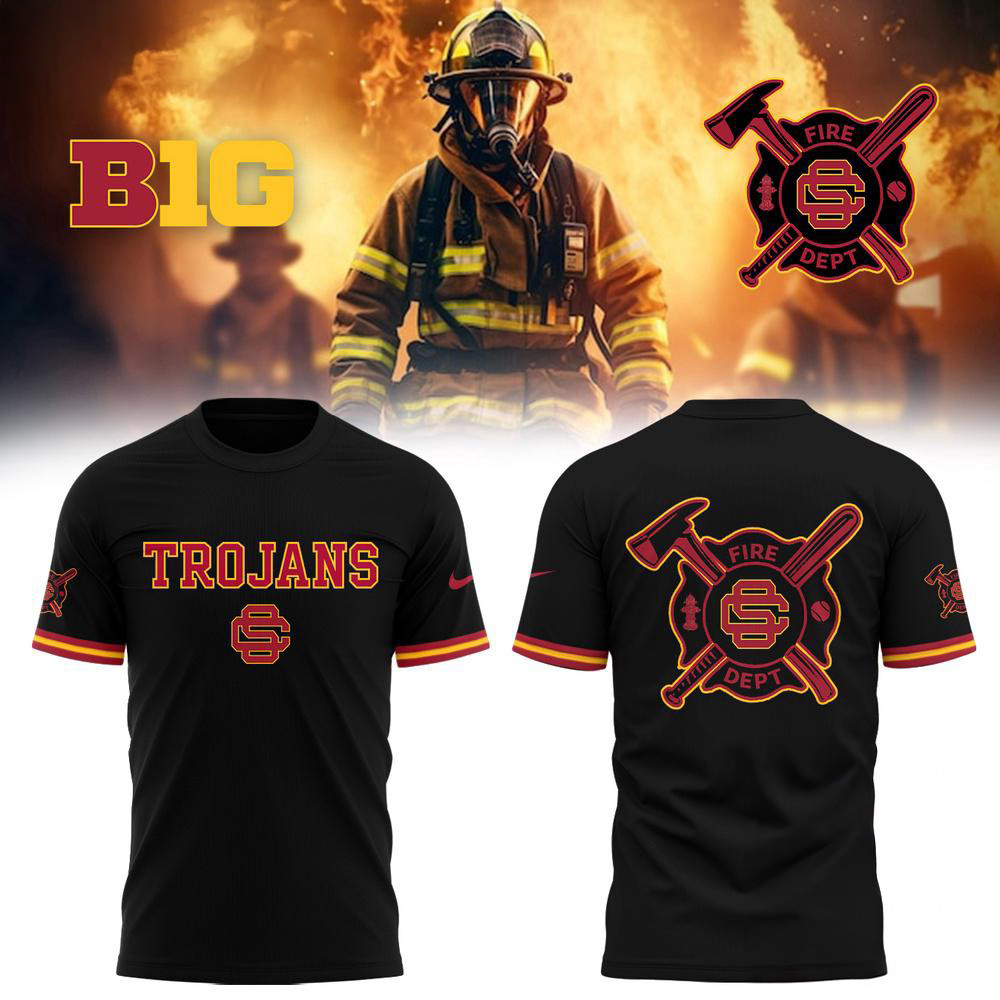 USC Trojans x Firefighter Appreciation Night Shirt Gifts For Football Lovers