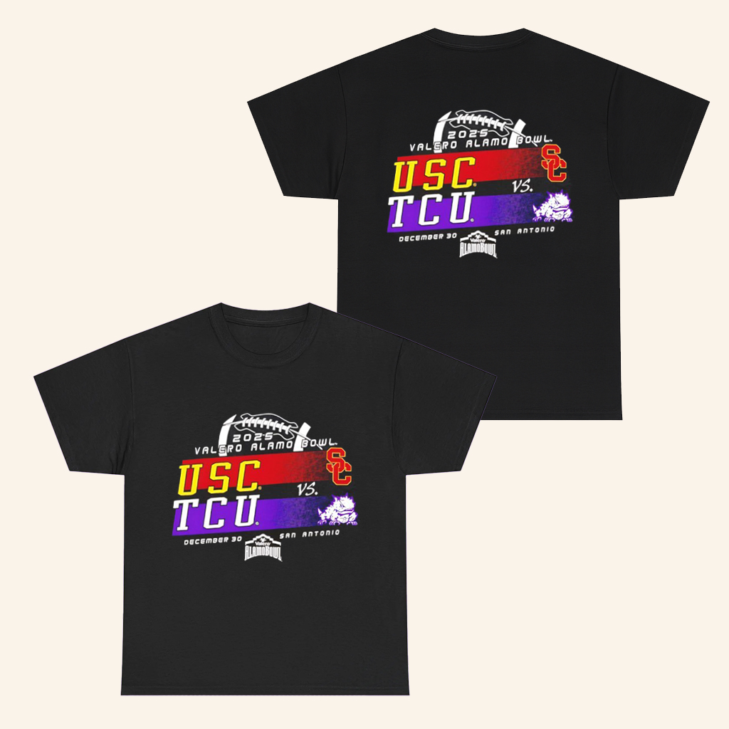 USC Vs TCU 2025 Alamo Bowl Bound T-Shirt Game Day Apparel Gifts Ideas For Football Lovers