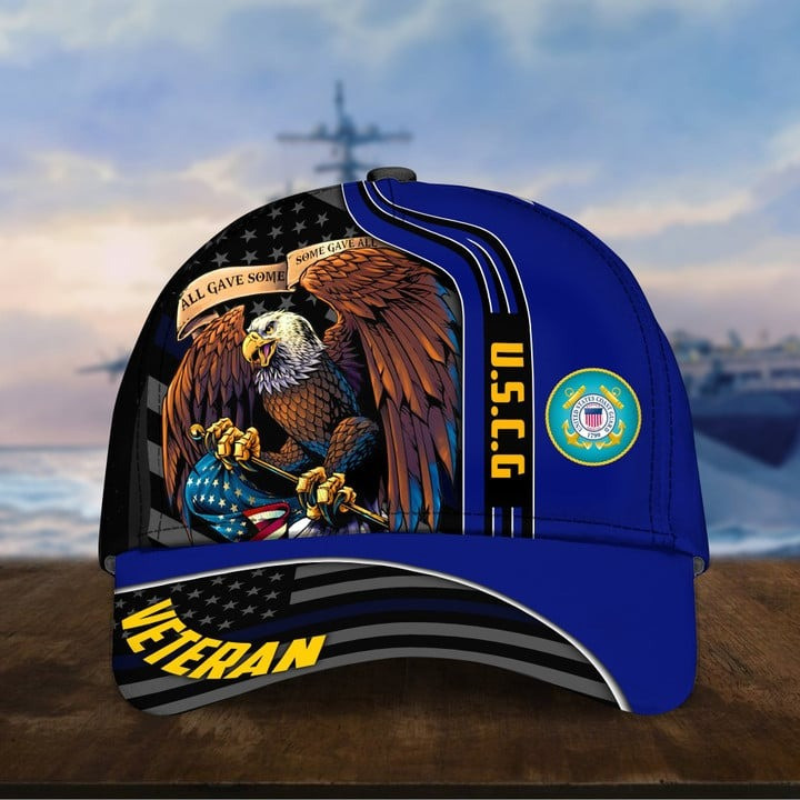 USCG Veteran Patriotic All Gave Some With Eagle Cap Perfect Gift For Military Appreciation on Veterans Day