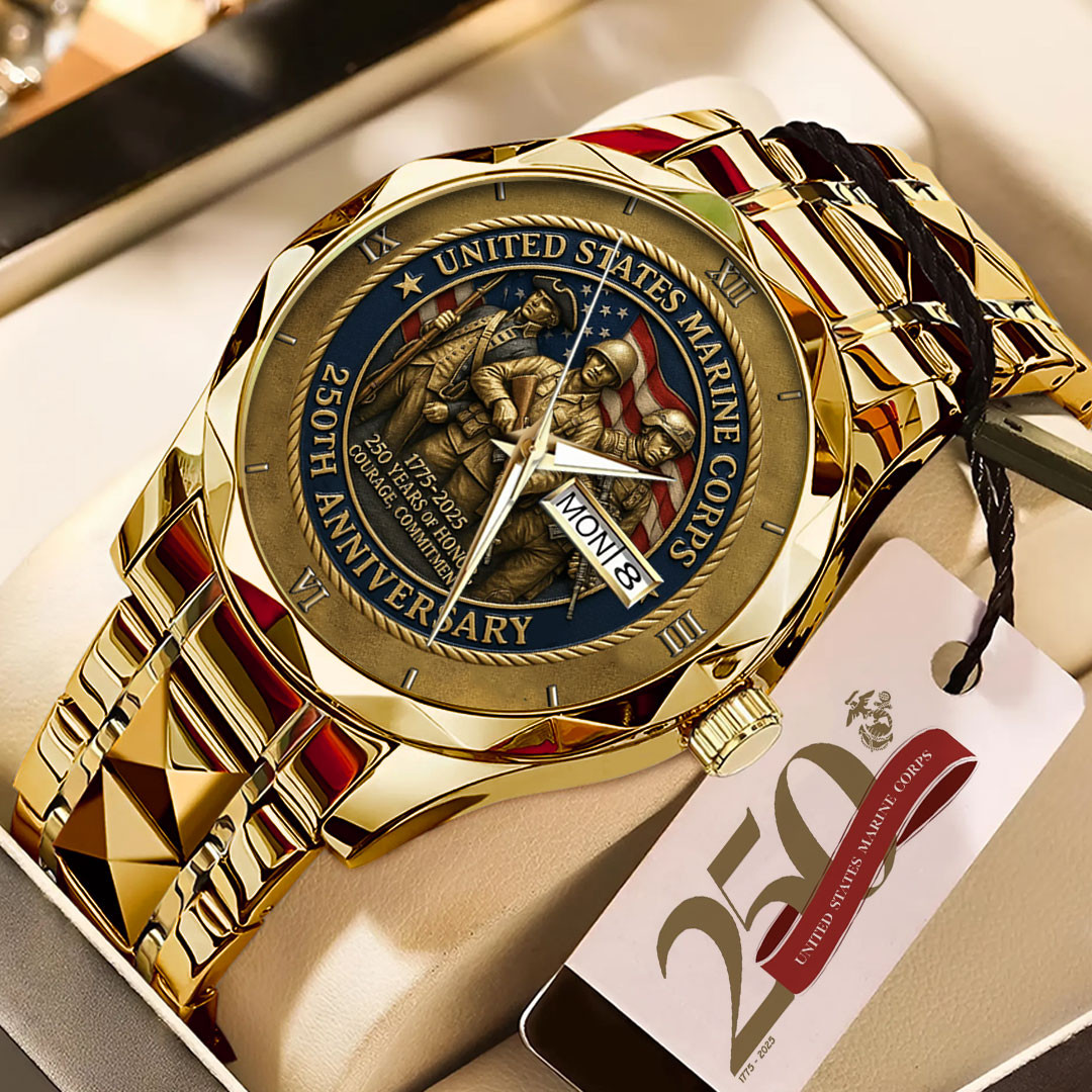 USMC 250 Years Of Honor 1775 2025 Watch Semper Fidelis Stylish Watches For Men