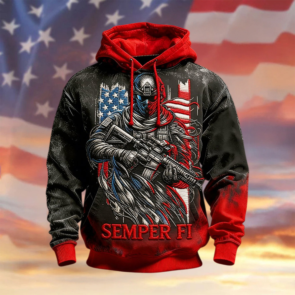 USMC 250Th Anniversary 1775 2025 Hoodie Semper Fi Hooded Sweatshirt Patriotic Gift