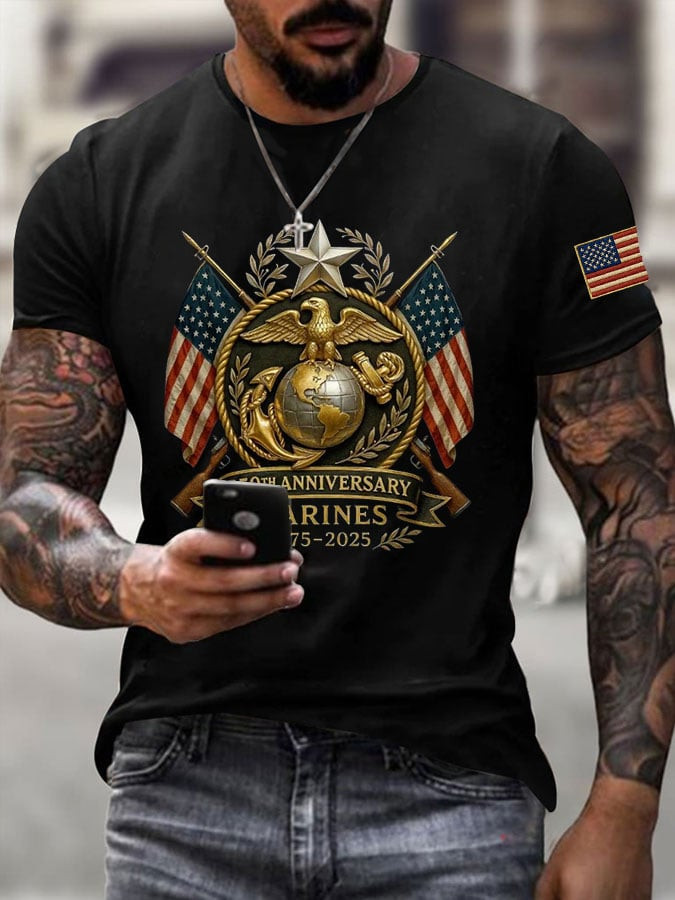 USMC 250Th Anniversary 1775 2025 T-Shirt Semper Fidelis Shirt Marine Corps Gift Ideas