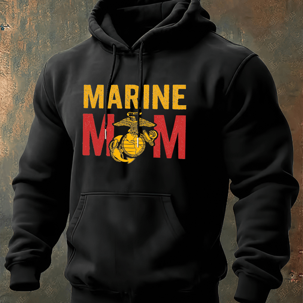 USMC 250th Anniversary Black Hoodie Marine Mom Usmc Merch Gifts For A Marine Mom