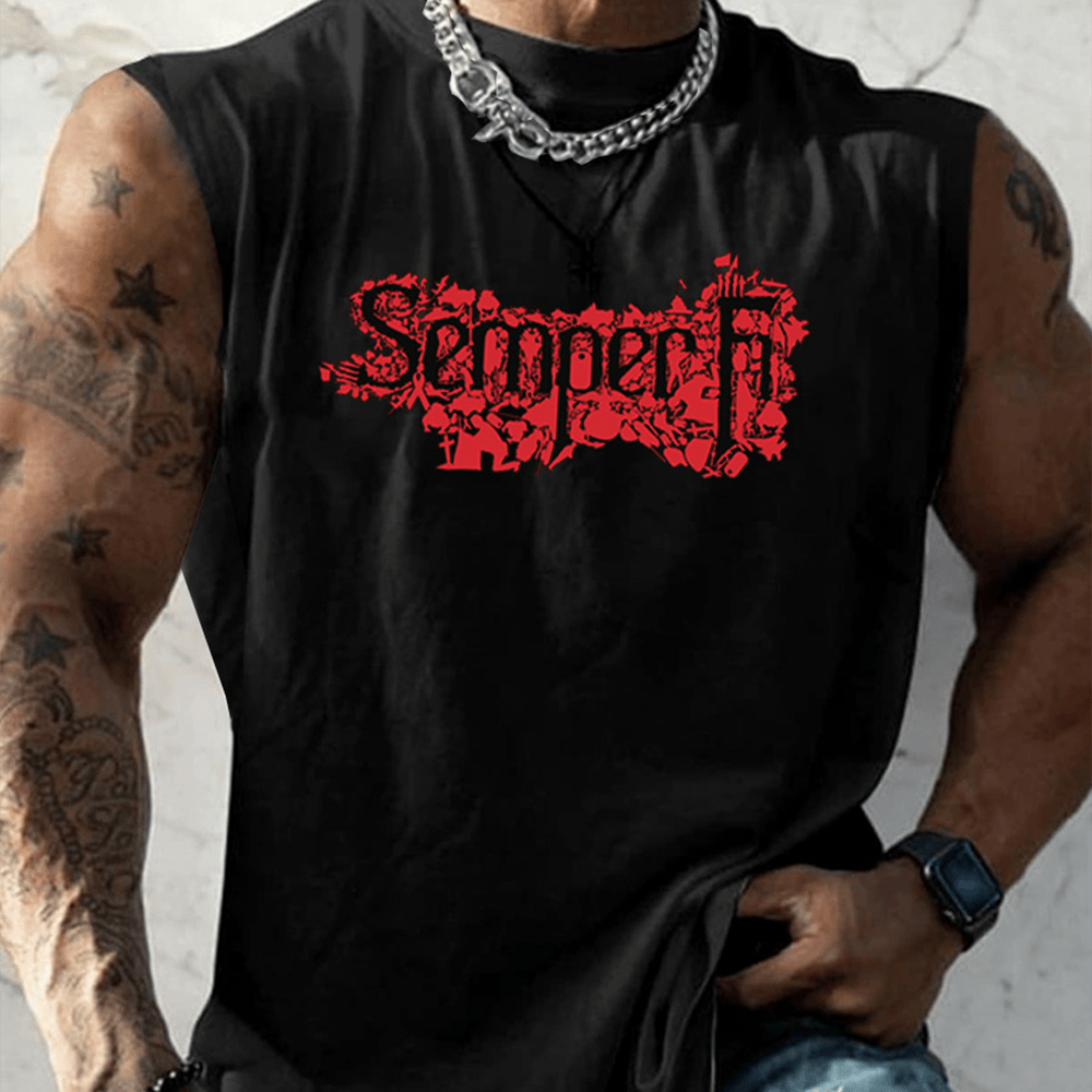 USMC 250Th Anniversary Black Tank Top Semper Fi Marine Clothing Usmc Gifts For Him