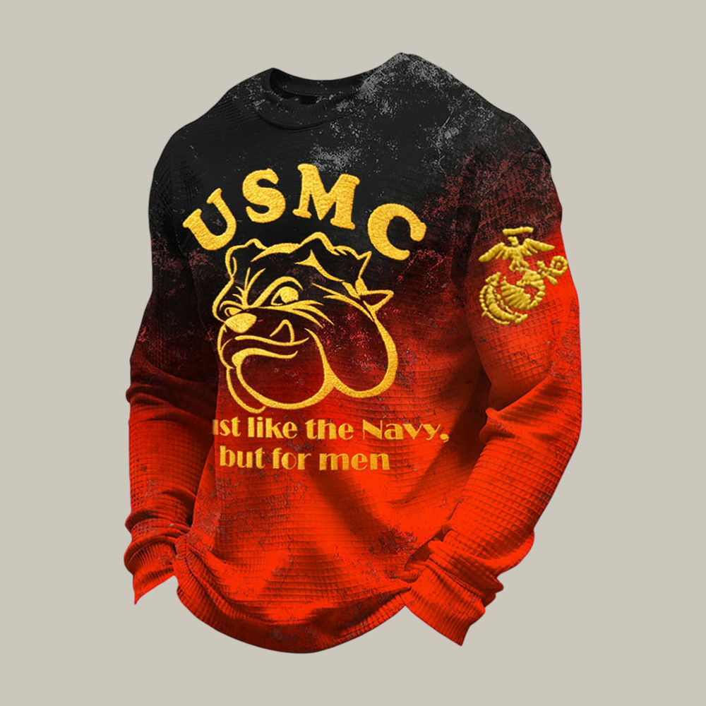 USMC 250Th Anniversary Devil Dog Long Sleeve Shirt Marines Apparel Patriotic Gift For Him