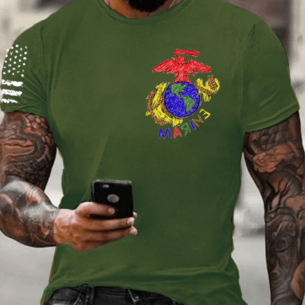 USMC 250Th Anniversary T-Shirt Crayon Eater Usmc Merch Marine Corp Birthday Gifts