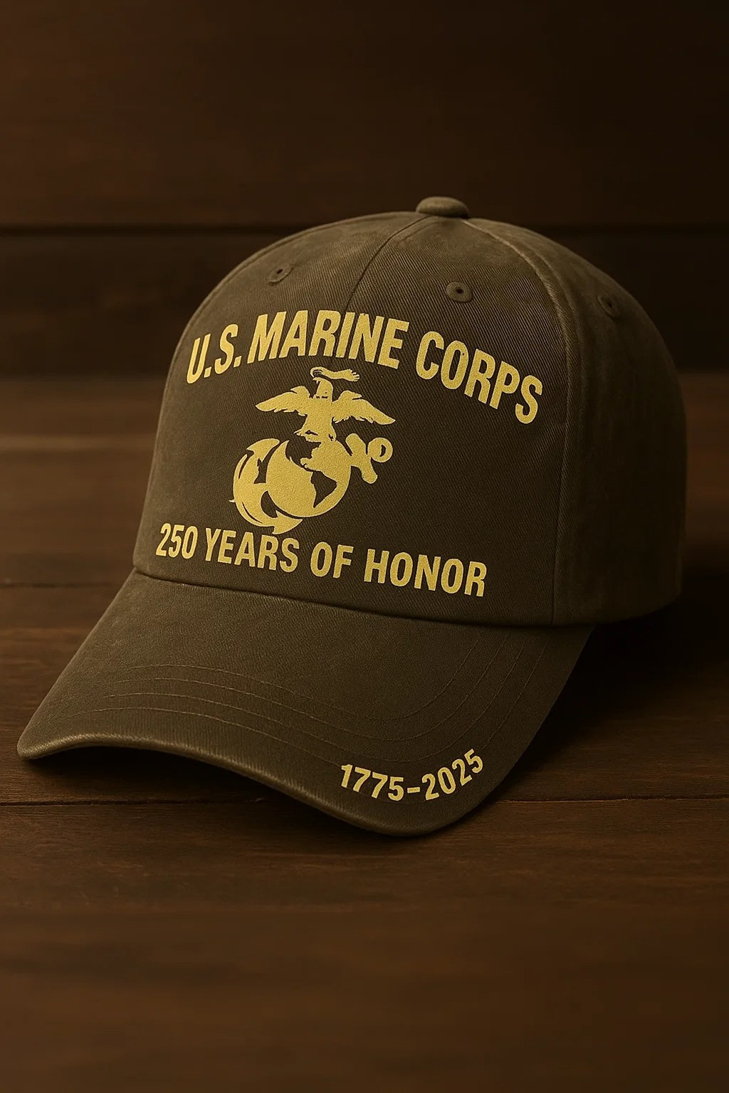 USMC 250th Year Of Honor Anniversary Vintage Cap Patriotic Gifts For Veterans