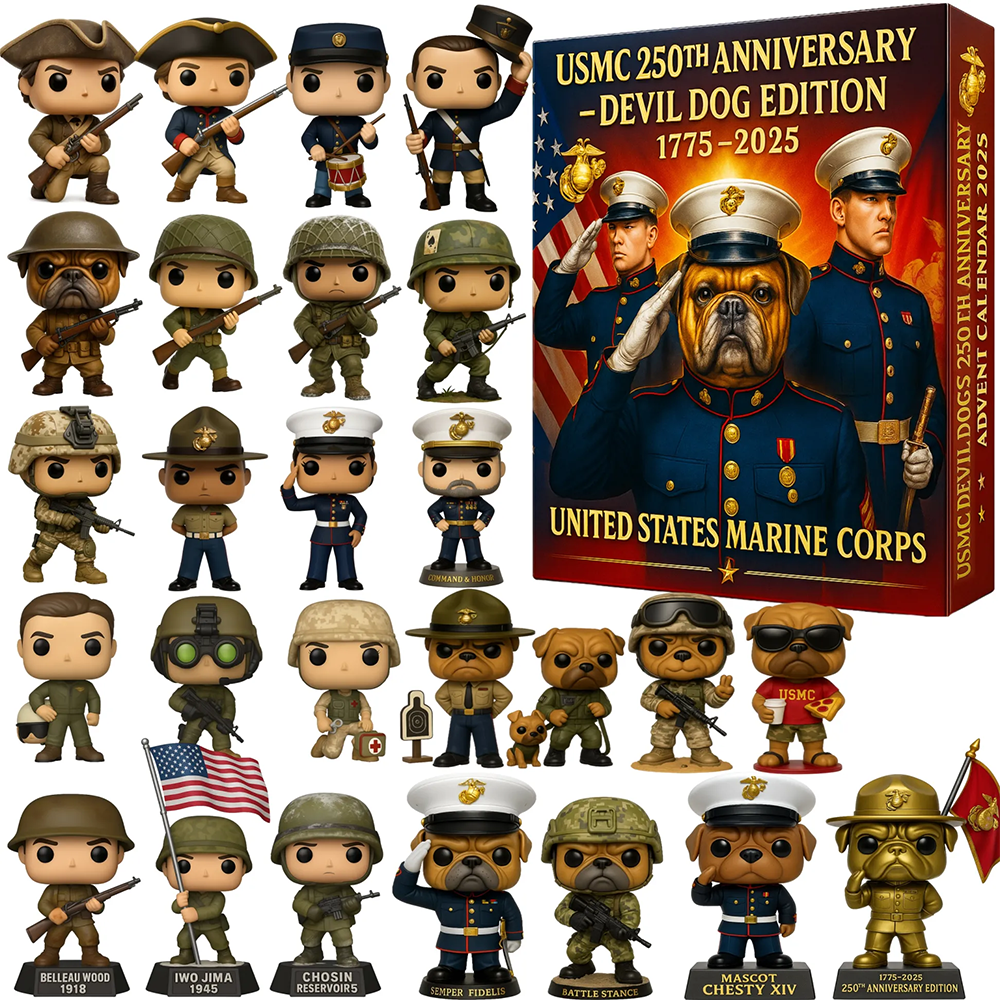 USMC Devil Dogs 250th Anniversary Advent Calendar 2025 Christmas Gift Ideas For Dog Owners