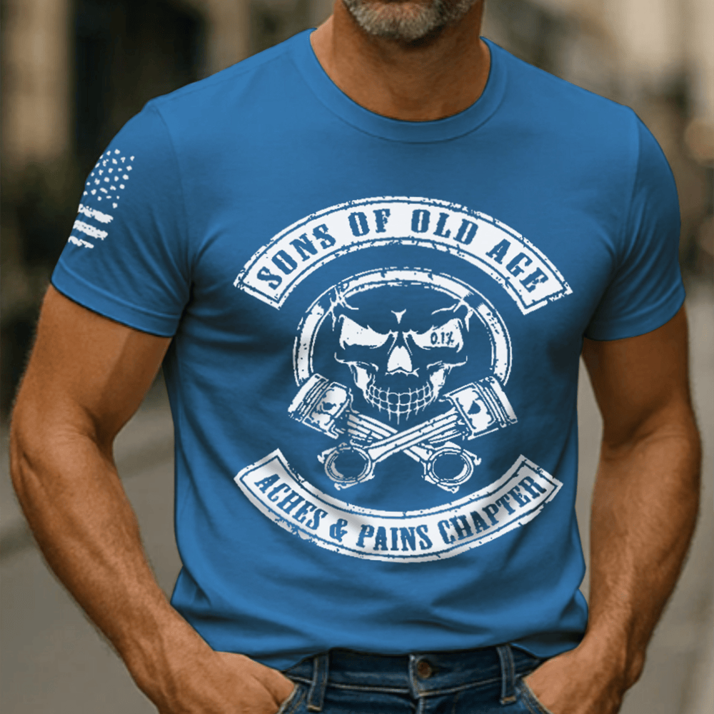 USMC Sons Of Old Age Aches And Pain Chapter T-Shirt Proud Marine Patriotic Shirt