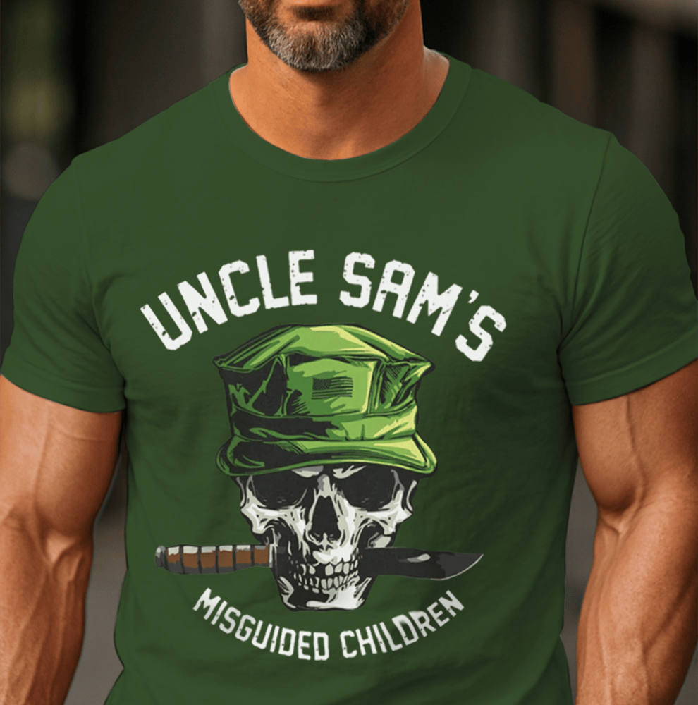USMC Uncle Sam's Misguided Children T-Shirt Veteran Shirt Gifts For Proud Dad
