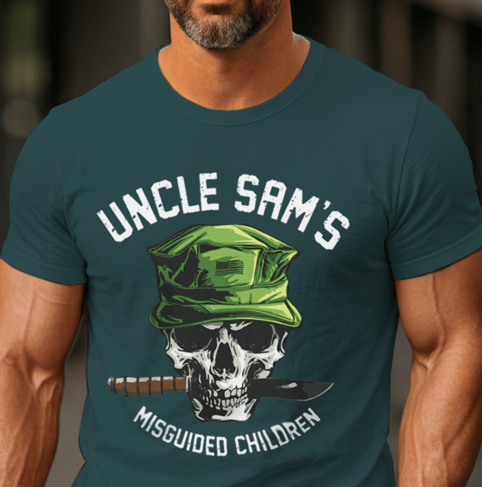 USMC Uncle Sam's Misguided Children T-Shirt Veteran Shirt Gifts For Proud Dad