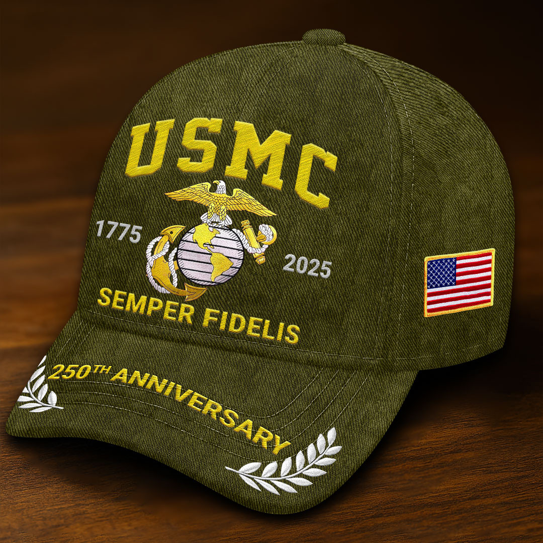 USMC Veteran 250Th Anniversary 1775 2025 Hat Semper Fi Military Cap Gifts For Him