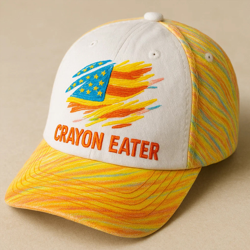 USMC Veteran Crayon Eater Hat Proud Marines Colorful Baseball Cap USMC Gift Ideas