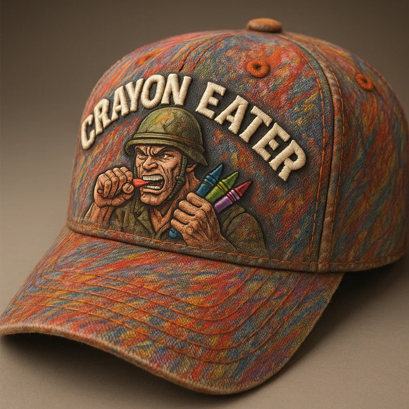 USMC Veteran Hat Crayon Eater Marines Baseball Cap Xmas Gifts For Father