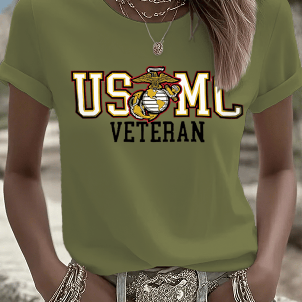 USMC Veteran T-Shirt Semper Fi Proud Marines Marine Corp Birthday Gifts