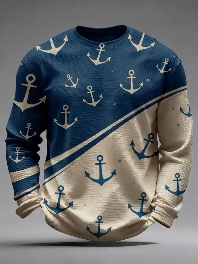 USN 250Th Anniversary 1775 2025 Sweatshirt Navy Anchor Pattern Veteran Merch Navy Gift Ideas