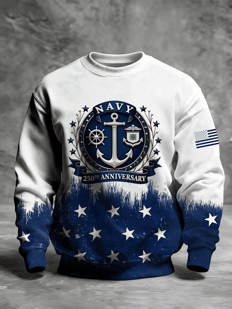 USN 250Th Anniversary 1775 2025 Sweatshirt Navy Strong Patriotic Sweatshirt Navy Gift Ideas