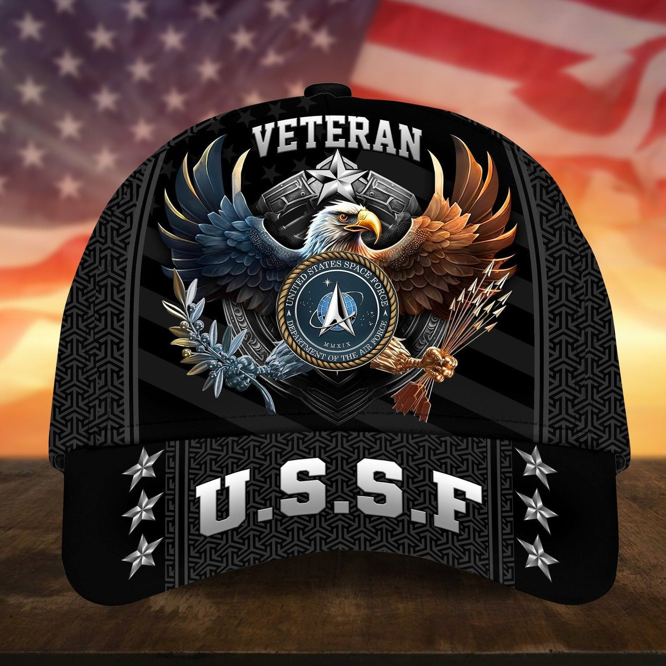 USSF American Bald Eagle Military Cap Gift for Proud United States Heroes on Veterans Day