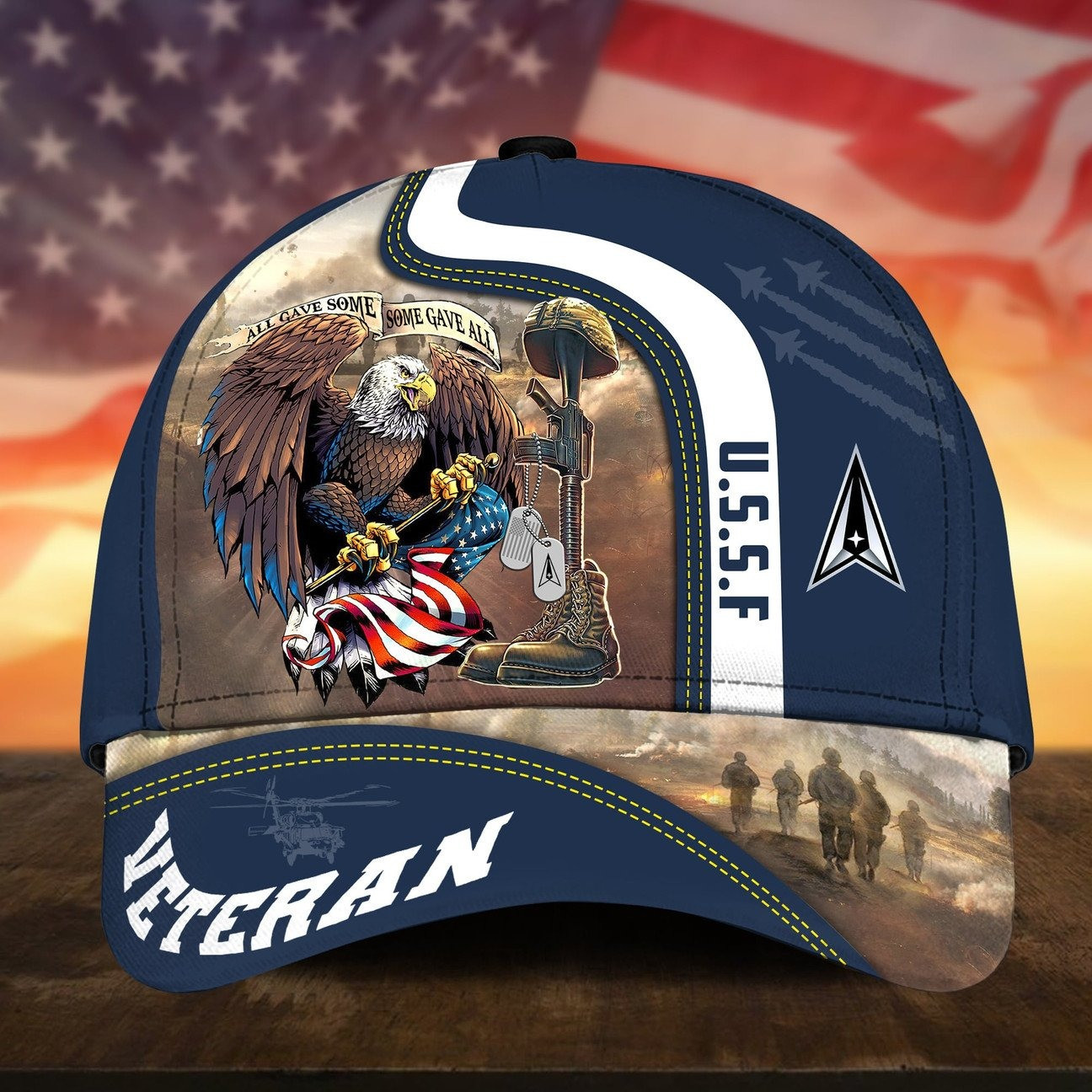 USSF Cap Bald Eagle All Gave Some Gift for Proud Military On Veterans Day