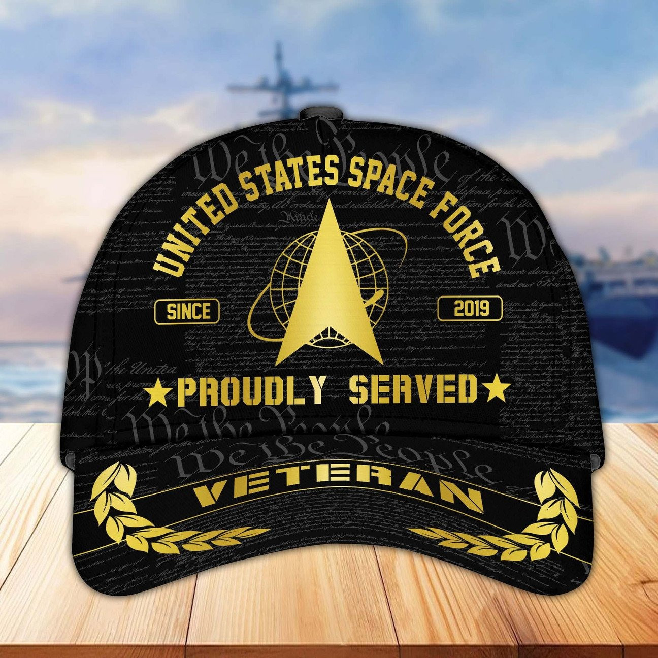 USSF Space Force Veteran We The People Cap Proudly Served Hat Military Gift for Dad