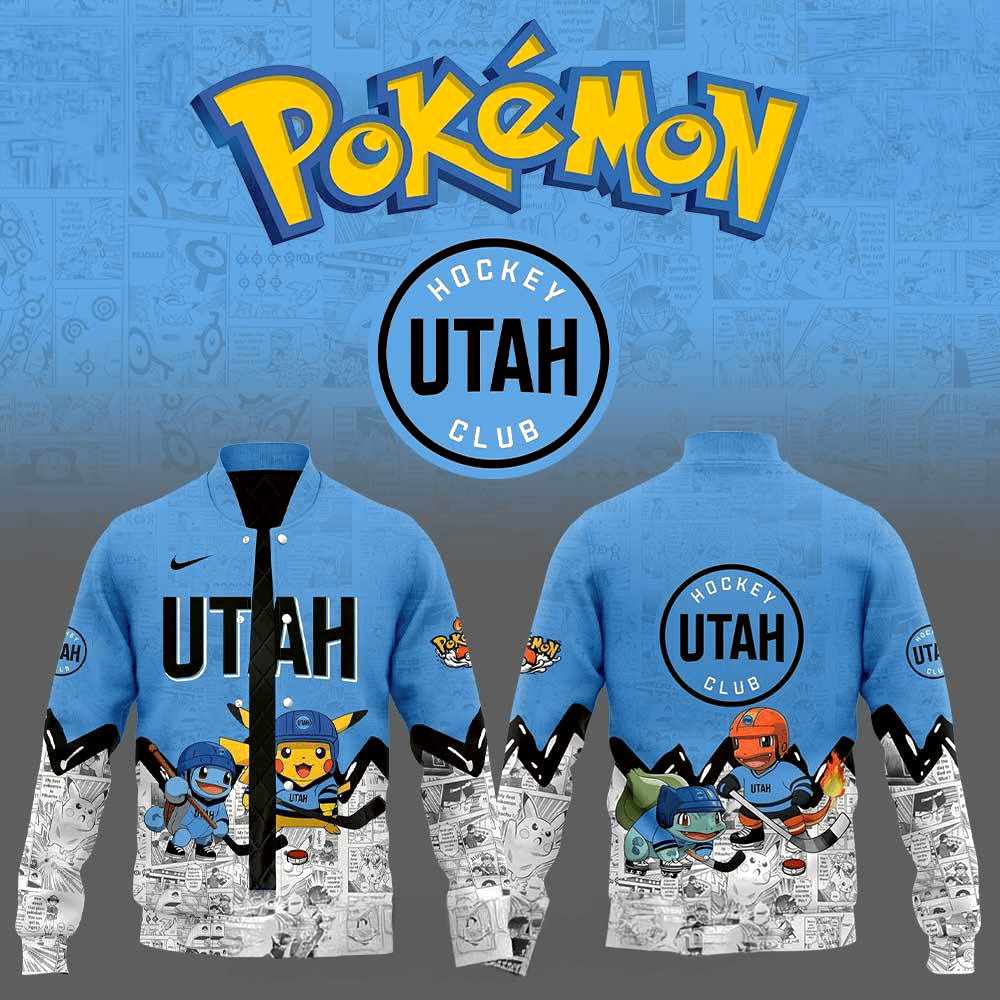 Utah Hockey Club x Pokemon Special New Baseball Jacket Unique Anime Fan Gift For Him