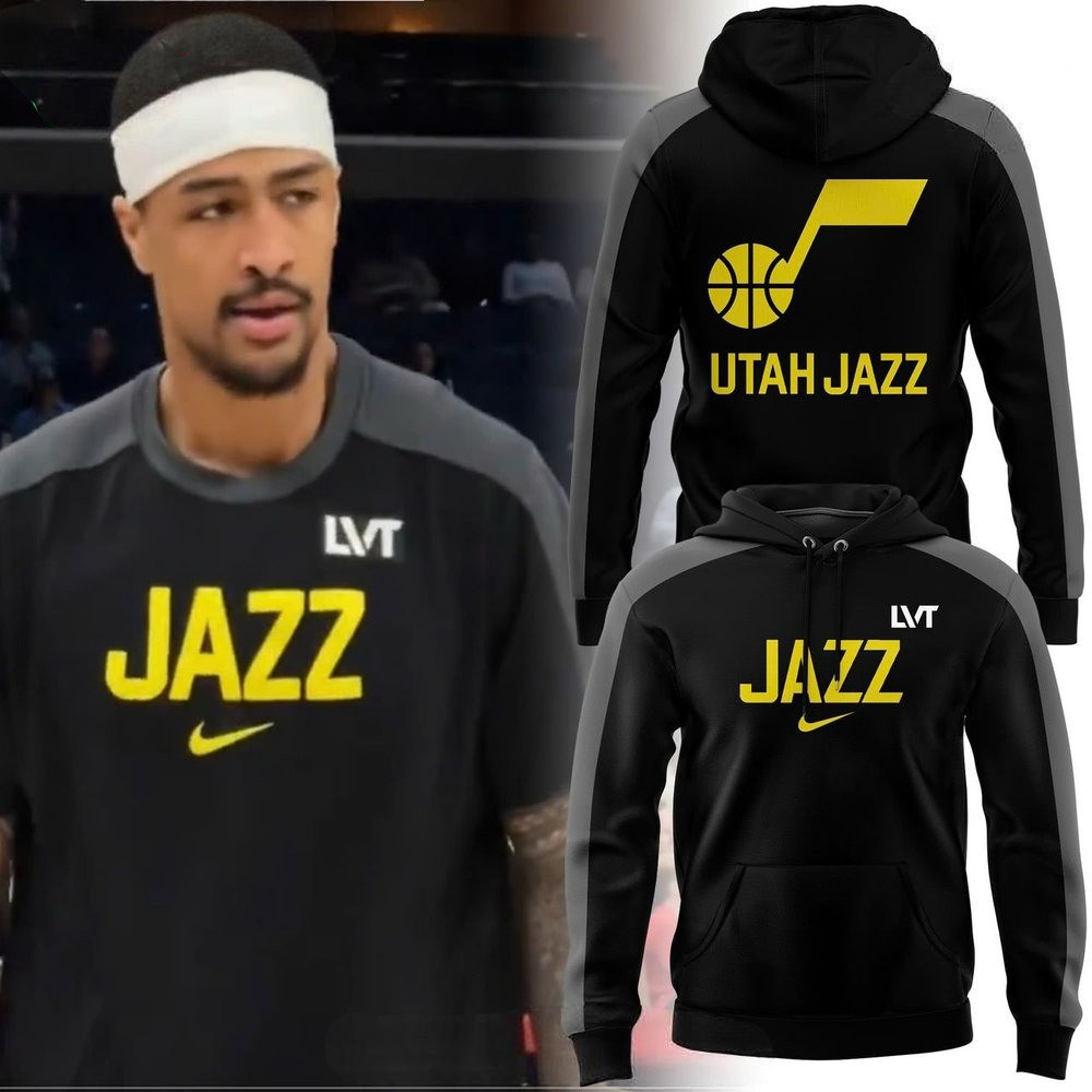 Utah Jazz Collab LVT Hoodie Best Gifts For Basketball Lovers