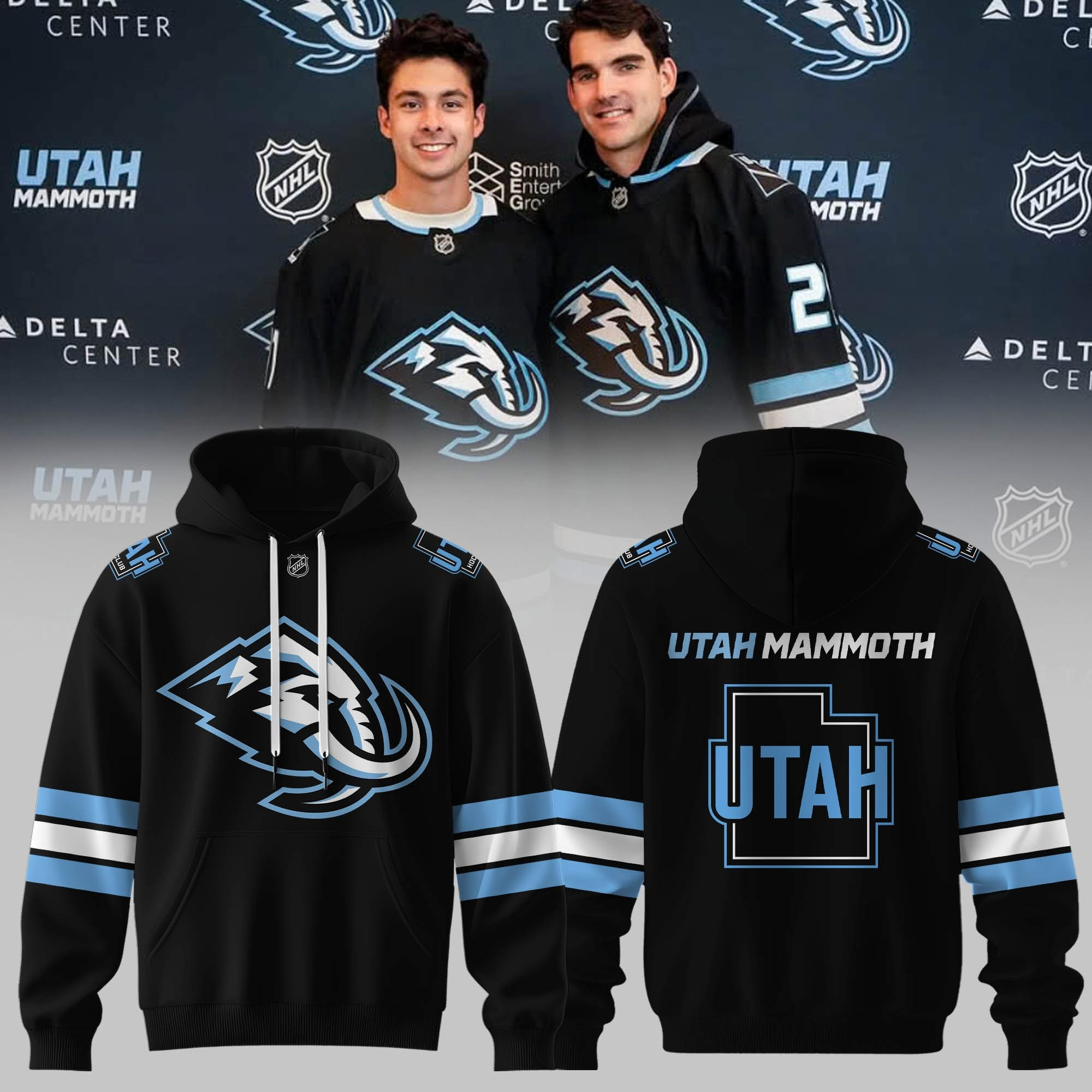 Utah Mammoth Merch Hoodie NFL Utah Hockey Club Clothing Gifts For Hockey Lovers Fans