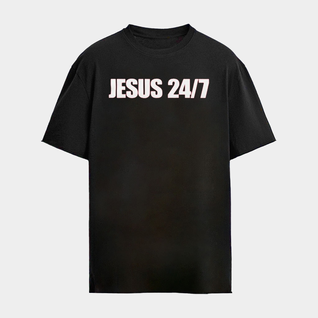 Valentina Gomez Wearing Jesus 24 7 Shirt Christian Apparel Gifts For Jesus Lovers