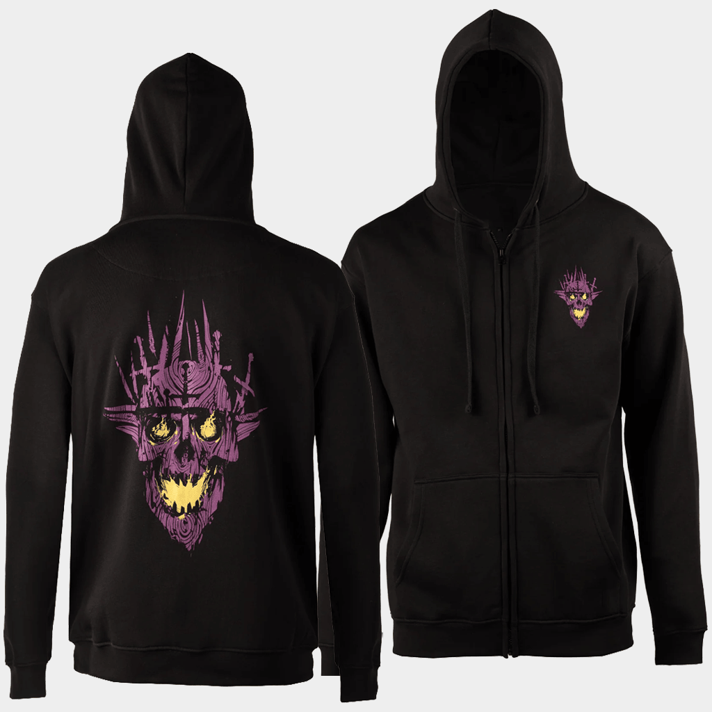 Valheim Merch Yagluth Zip Hoodie Gift Ideas For Brother