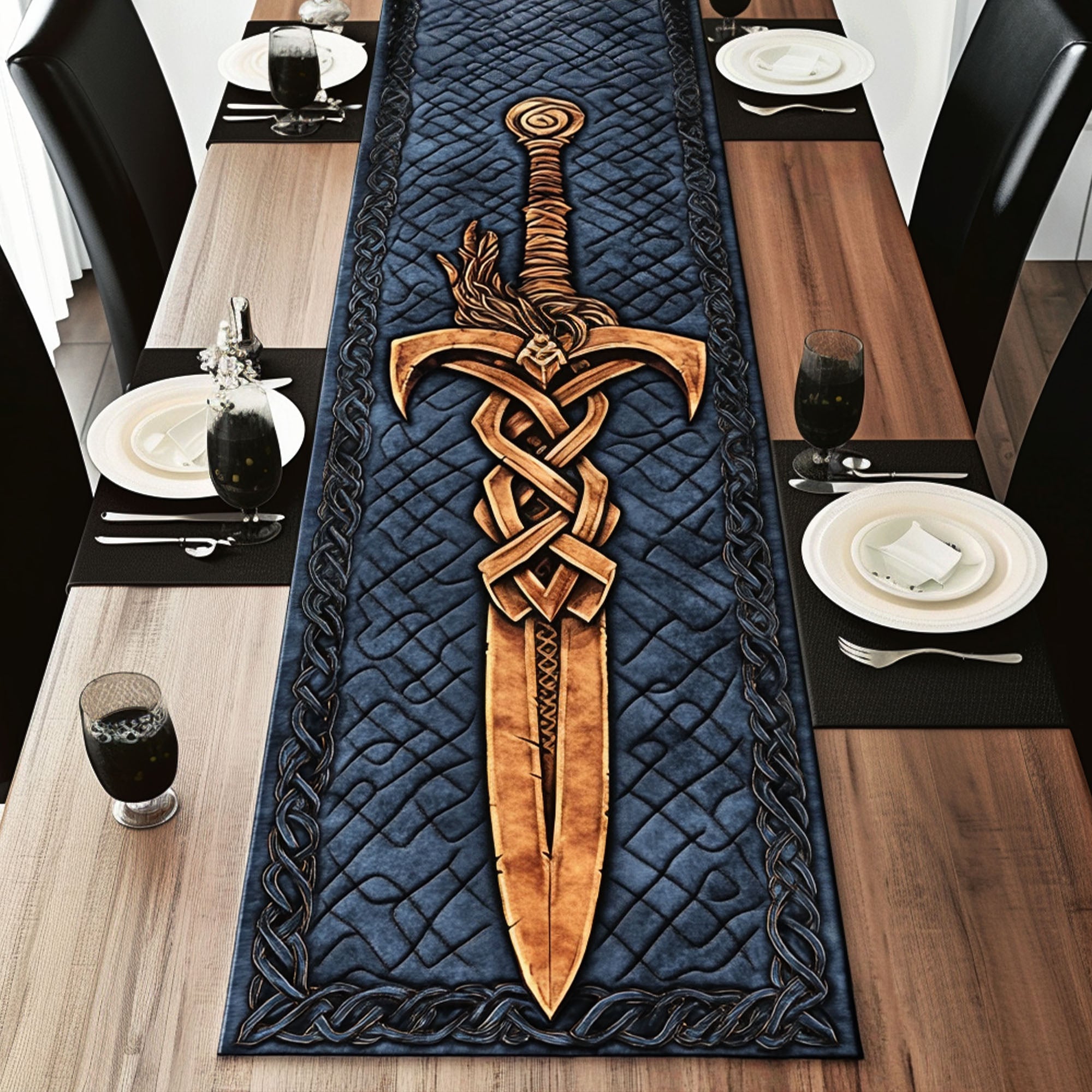 Valkyrie Soul Quilted Table Runner Dining Room Table Decor Ideas Gifts For Female Horse Lovers