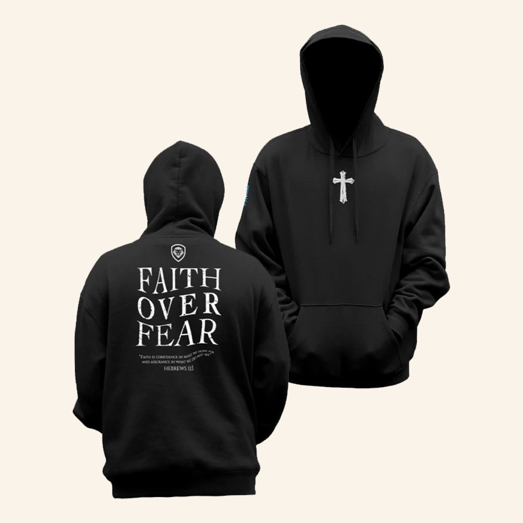 Valuetainment Merch Faith Over Fear Black Hoodie Gifts For Christian Valuetainment Merch Faith Over Fear Black Hoodie Gifts For Christian
