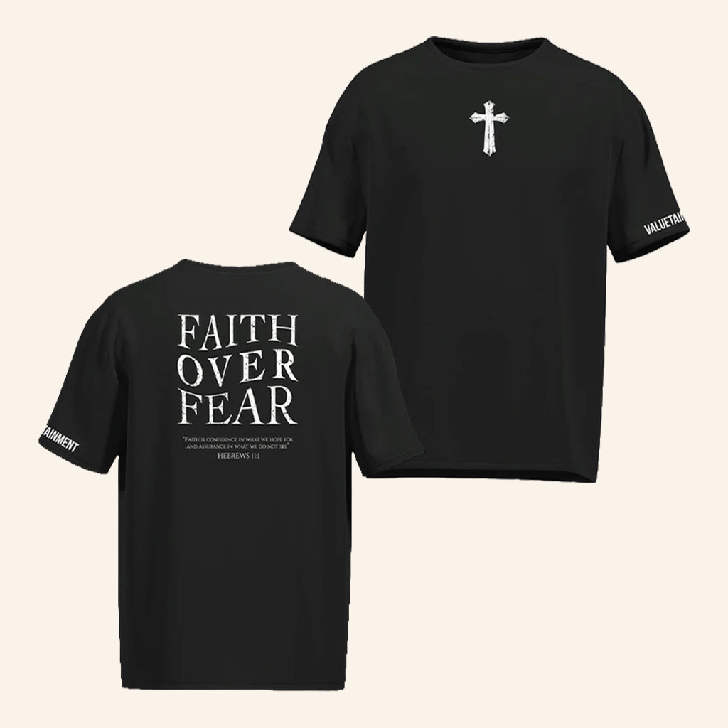 Valuetainment Merch Faith Over Fear VT T-Shirt Christmas Gifts For Husband Valuetainment Merch Faith Over Fear VT T-Shirt Christmas Gifts For Husband