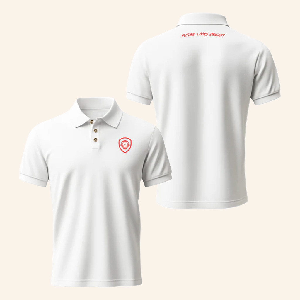 Valuetainment Merch Lion Shield Polo Shirt Future Looks Bright Golf Shirt Gifts For Dad Valuetainment Merch Lion Shield Polo Shirt Future Looks Bright Golf Shirt Gifts For Dad