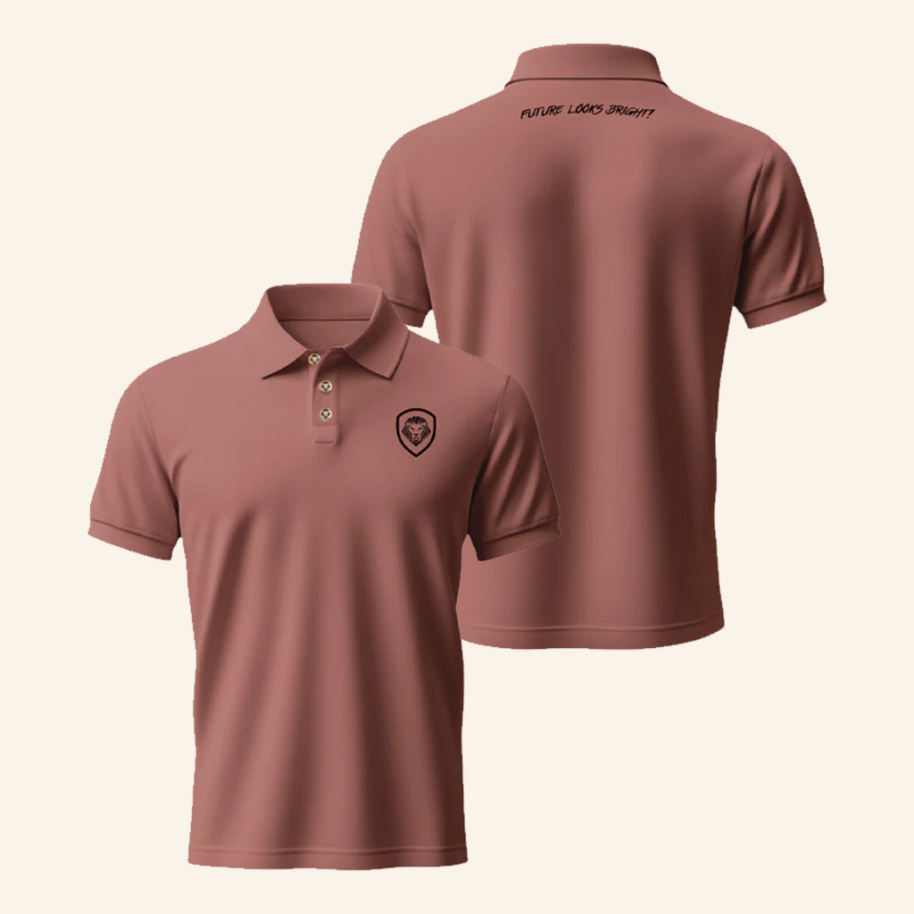 Valuetainment Merch Lion Shield Polo Shirt Future Looks Bright Golf Shirt Gifts For Friend Valuetainment Merch Lion Shield Polo Shirt Future Looks Bright Golf Shirt Gifts For Friend