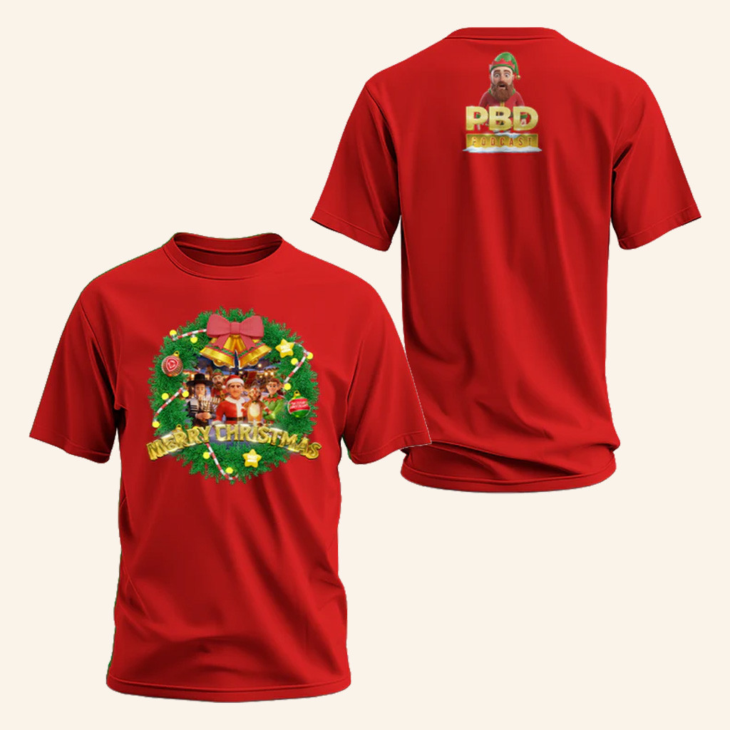 Valuetainment Merch Merry Christmas PBD Podcast Team Red And Green T-Shirt Xmas Gifts For Son Valuetainment Merch Merry Christmas PBD Podcast Team Red And Green T-Shirt Xmas Gifts For Son